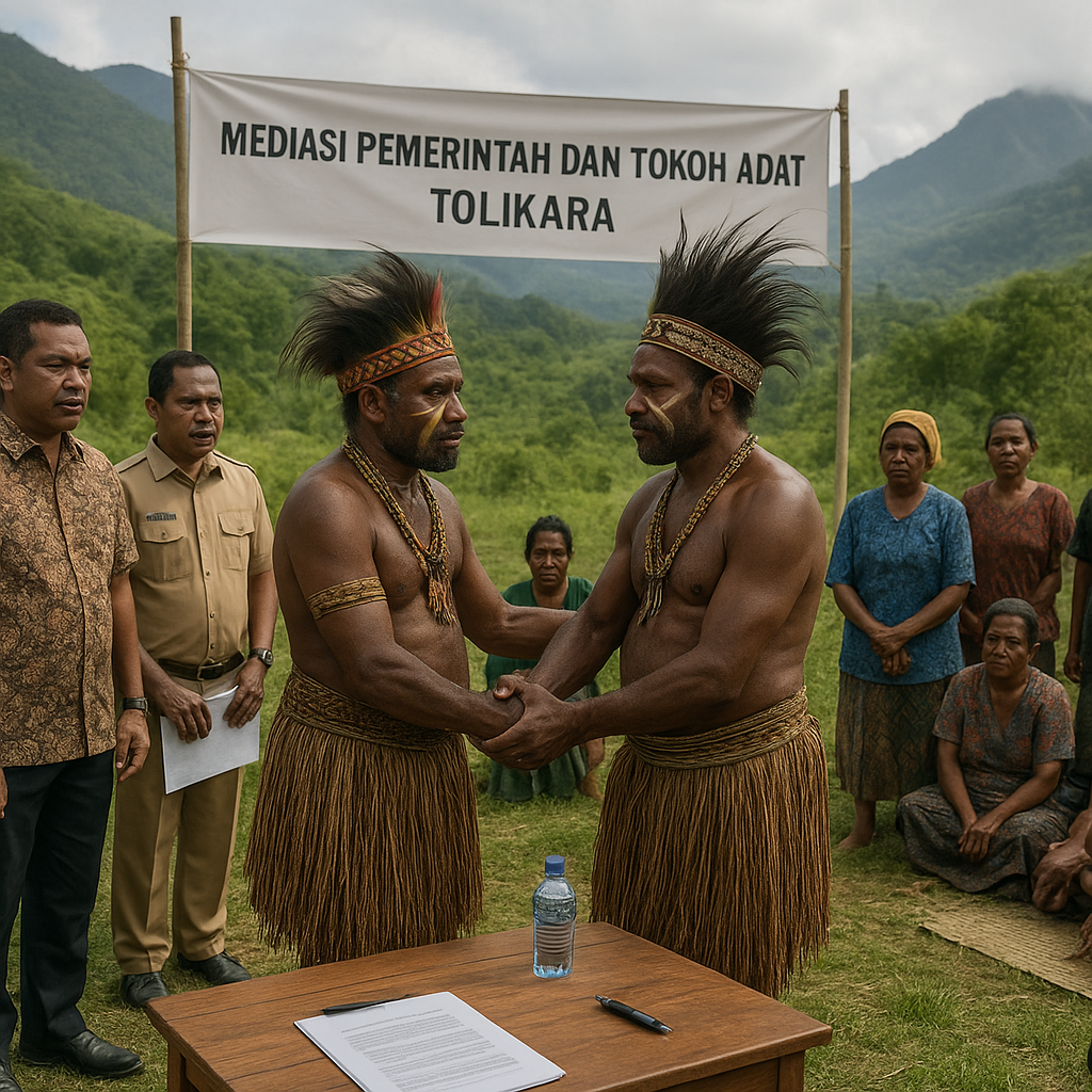 Konflik Lahan di Tolikara Mereda Setelah Mediasi Pemerintah dan Tokoh Adat