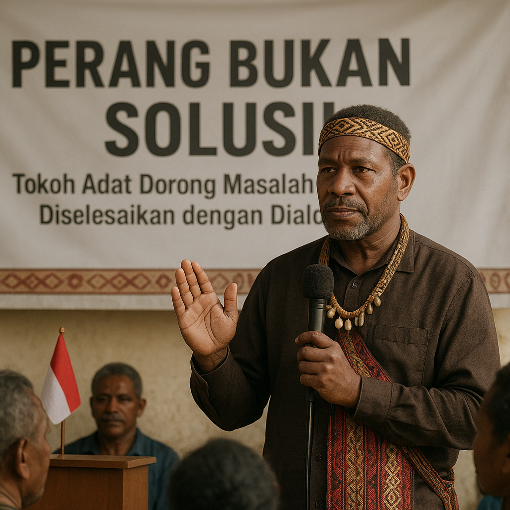 Perang Bukan Solusi! Tokoh Adat Dorong Masalah Papua Diselesaikan dengan Dialog