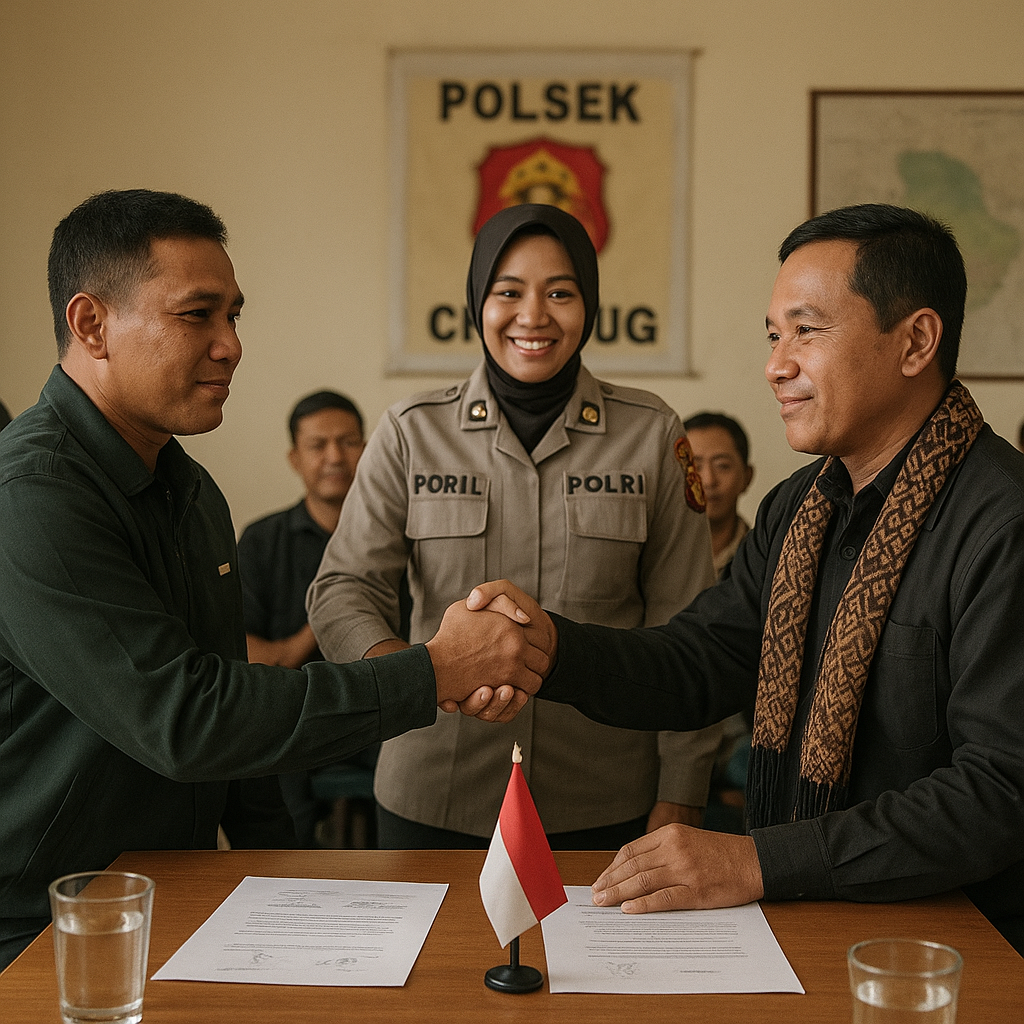 Mediasi Konflik Ormas GARIS dan BPPKB di Cicurug Berhasil, Model Penyelesaian Perselisihan Secara Kekeluargaan