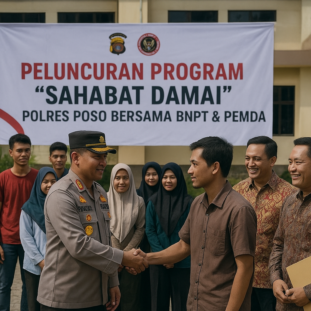 Polres Poso Luncurkan Program 'Sahabat Damai' untuk Bina Anak Muda Eks Konflik