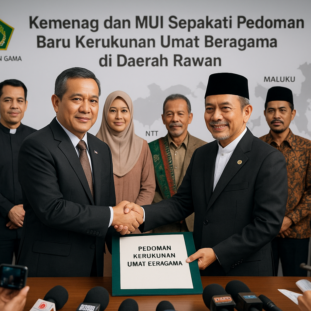 Kemenag dan MUI Sepakati Pedoman Baru Kerukunan Umat Beragama di Daerah Rawan