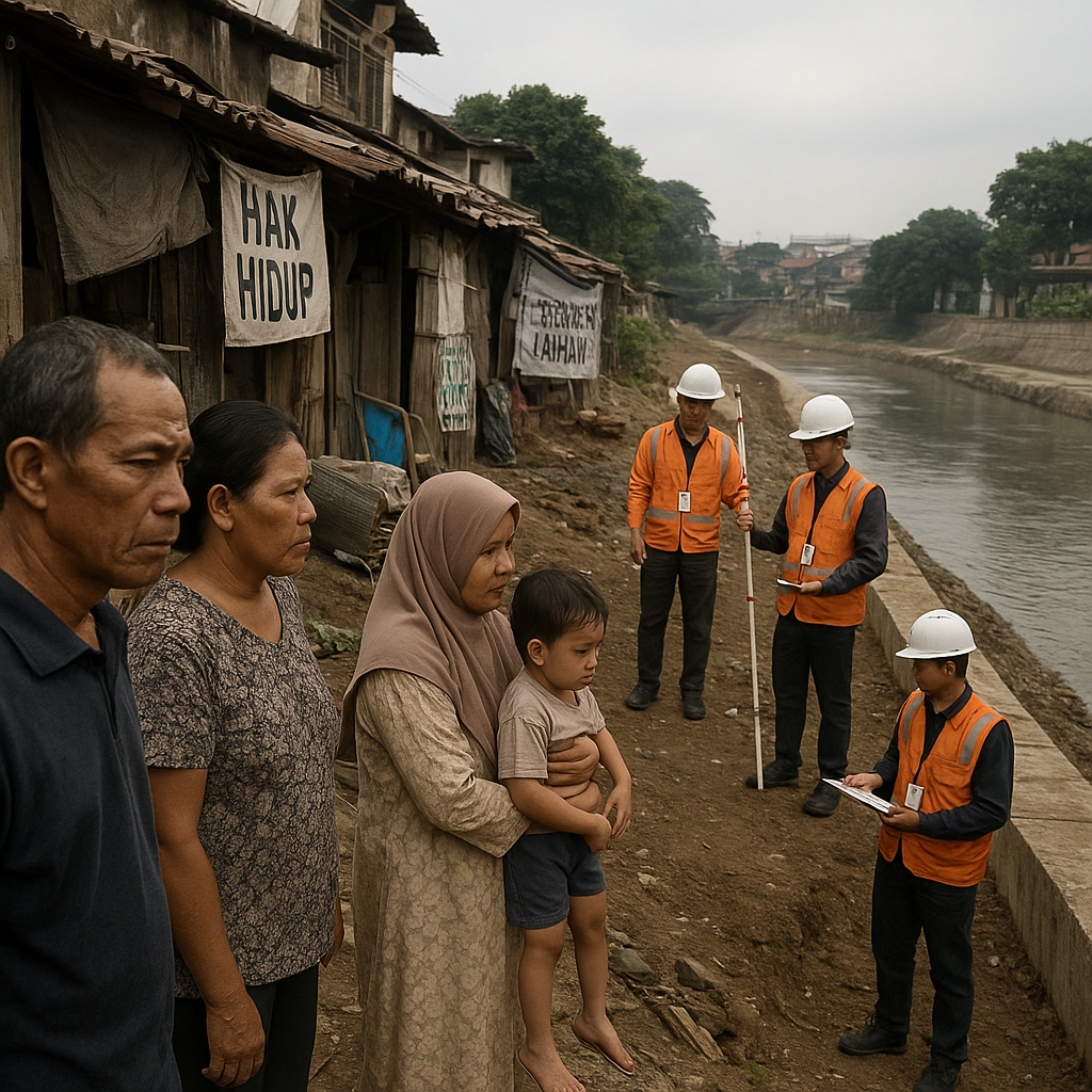 396 Rumah di Bantaran Ciliwung Tebet Terdampak Pembebasan Lahan: Konflik Potensial antara Program Publik dan Hak Warga