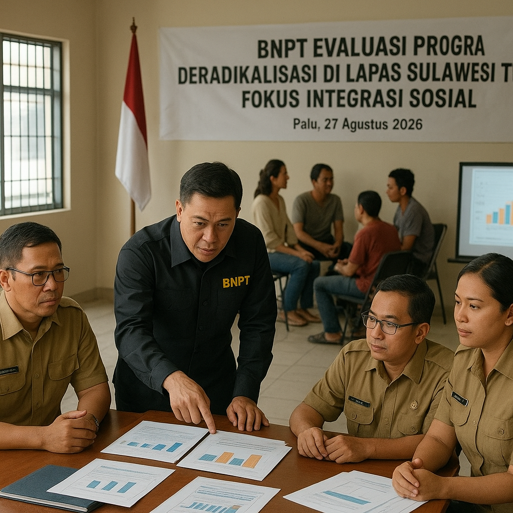 BNPT Evaluasi Program Deradikalisasi di Lapas Sulawesi Tengah, Fokus Integrasi Sosial