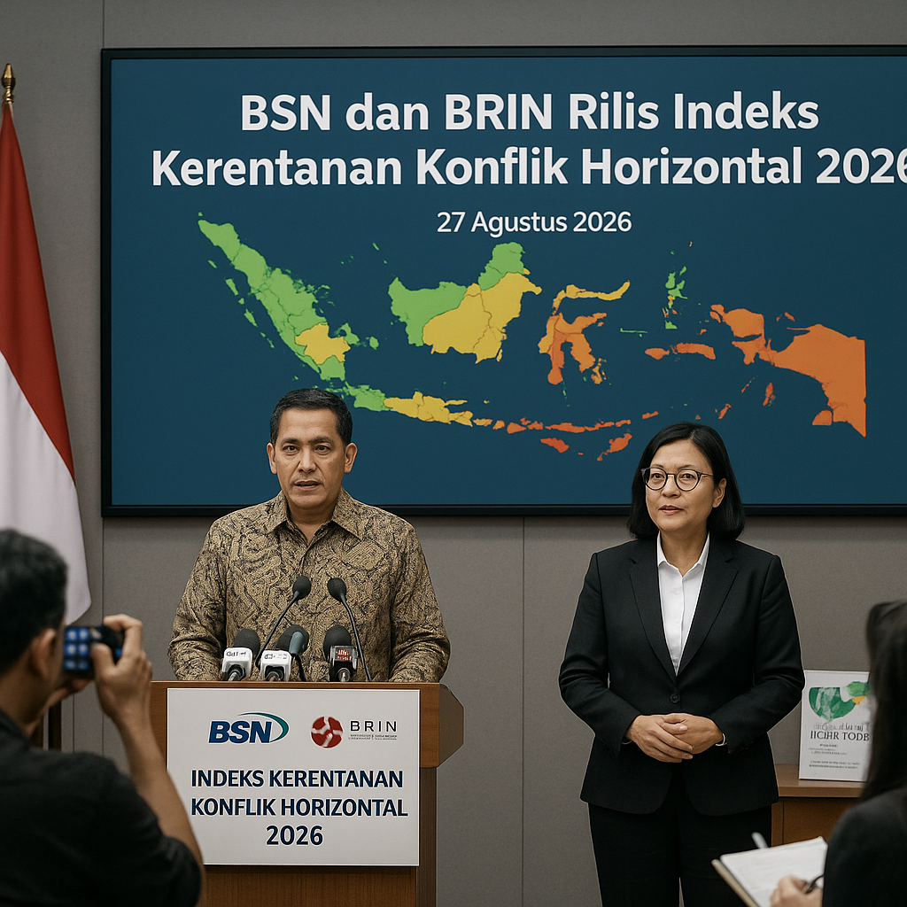 BSN dan BRIN Rilis Indeks Kerentanan Konflik Horizontal 2026, Ini Daerah Rawan
