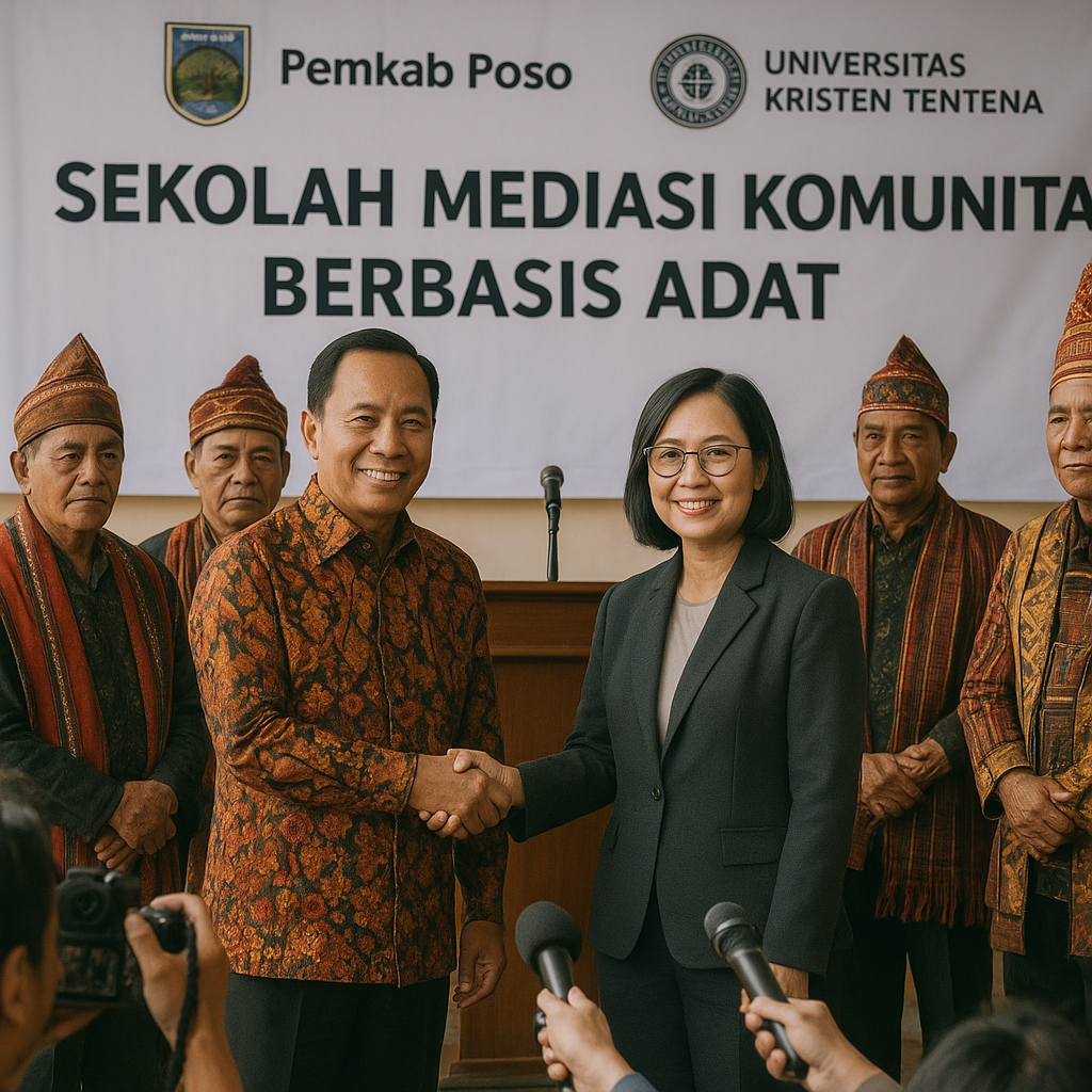 Pemkab Poso Luncurkan Sekolah Mediasi Komunitas Berbasis Adat