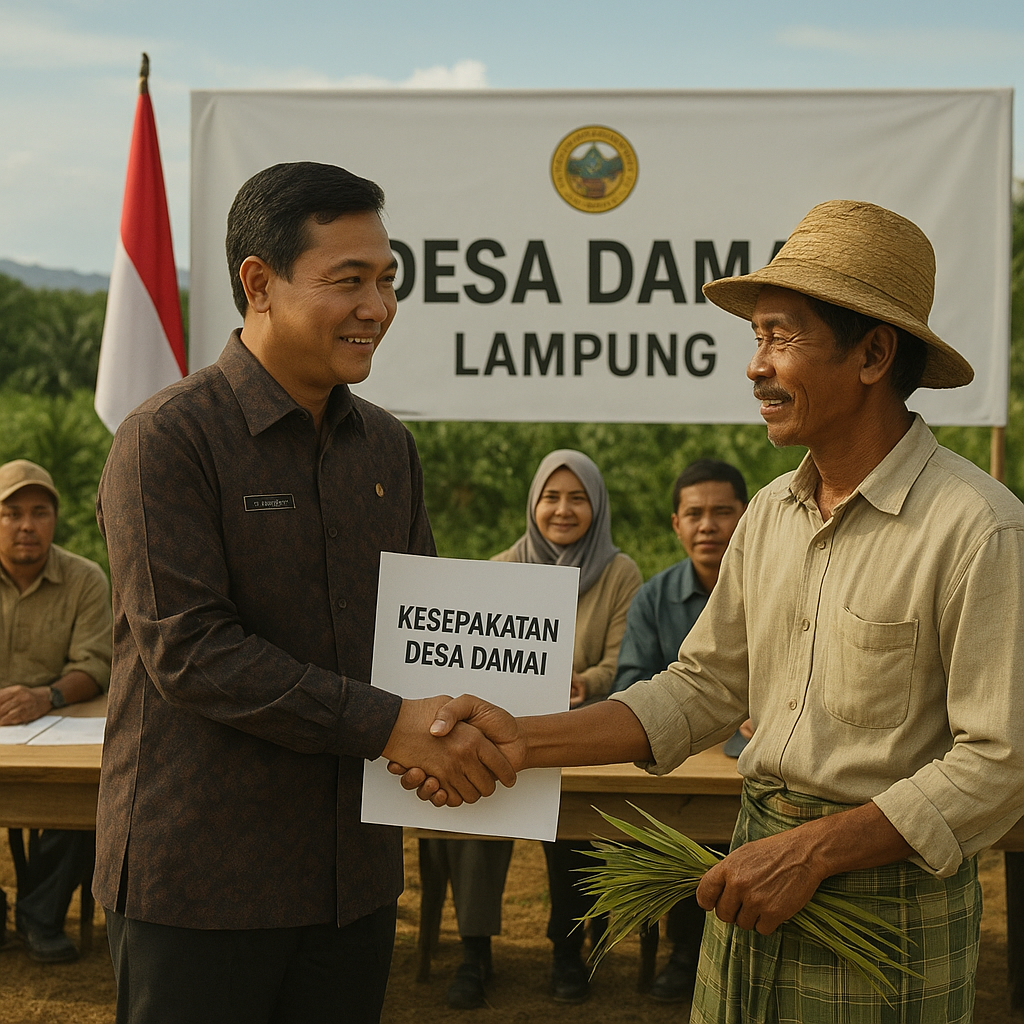 Pemerintah Luncurkan Program 'Desa Damai' untuk Memutus Rantai Konflik Agraria di Lampung
