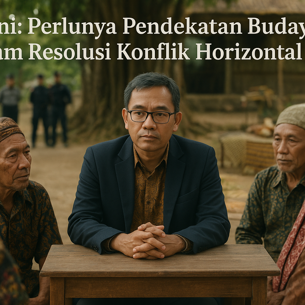 Opini: Perlunya Pendekatan Budaya dalam Resolusi Konflik Horizontal