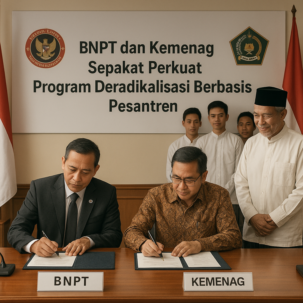 BNPT dan Kemenag Sepakat Perkuat Program Deradikalisasi Berbasis Pesantren