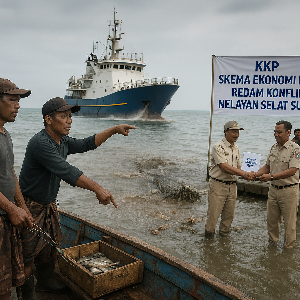 Pemerintah Siapkan Skema Ekonomi Biru untuk Redam Konflik Nelayan di Selat Sunda