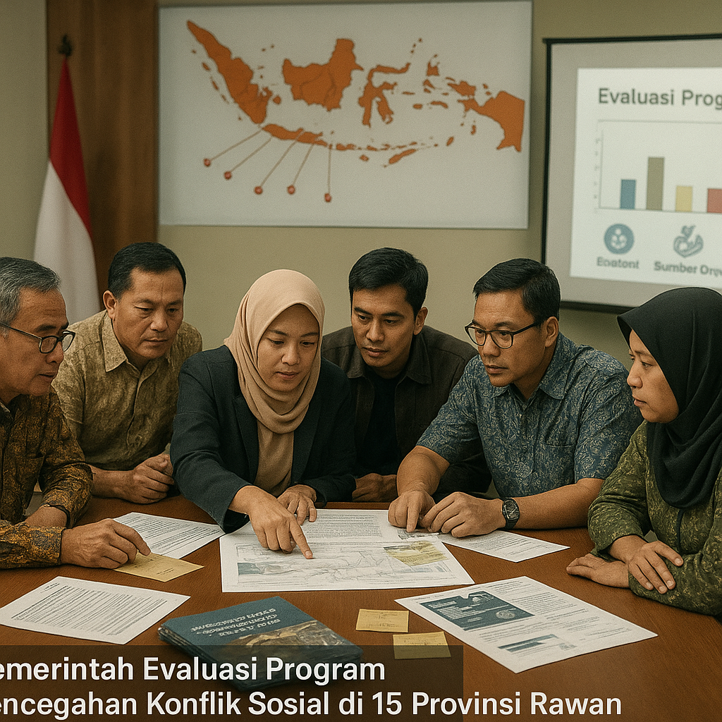 Pemerintah Evaluasi Program Pencegahan Konflik Sosial di 15 Provinsi Rawan