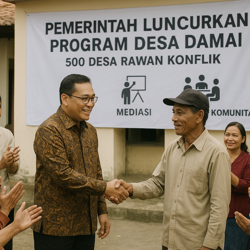 Pemerintah Luncurkan Program Desa Damai untuk Cegah Konflik Horizontal