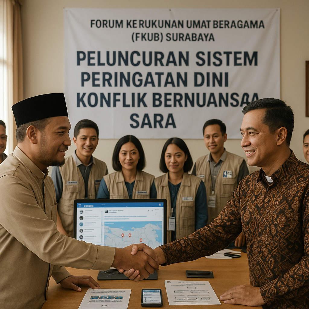 Forum Kerukunan Umat Beragama di Surabaya Perkuat Sistem Peringatan Dini Konflik Bernuansa SARA