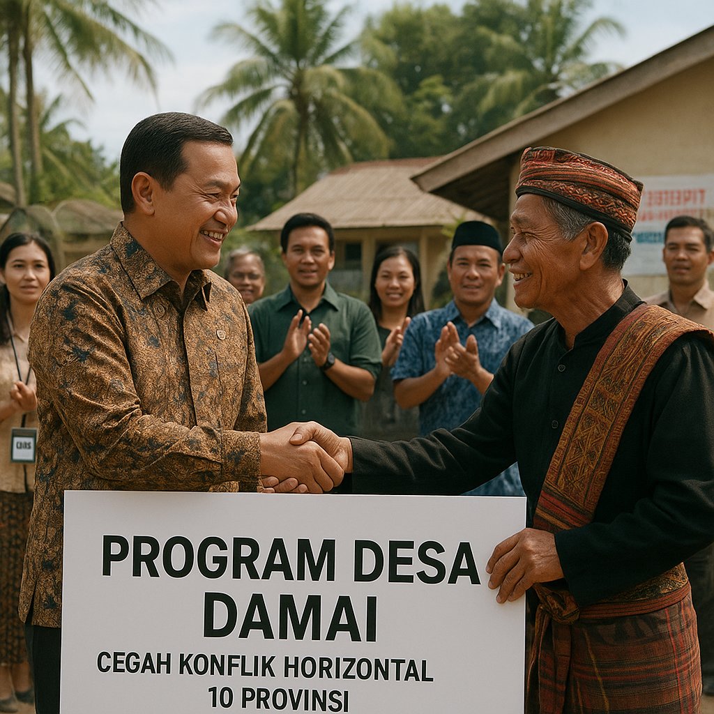 Pemerintah Luncurkan Program Desa Damai untuk Cegah Konflik Horizontal di 10 Provinsi
