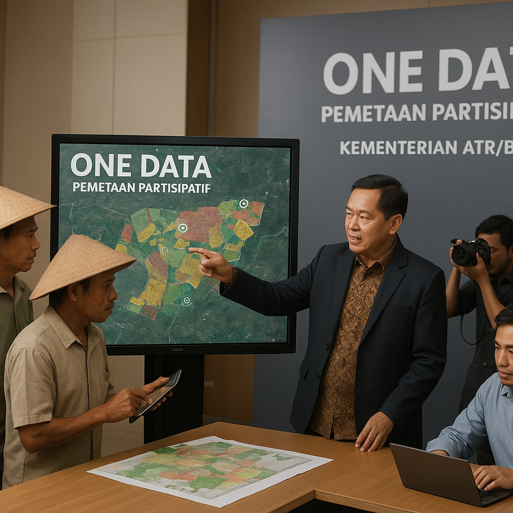 Kebijakan 'One Data' untuk Konflik Agraria: Kementerian ATR/BPN Luncurkan Sistem Pemetaan Partisipatif