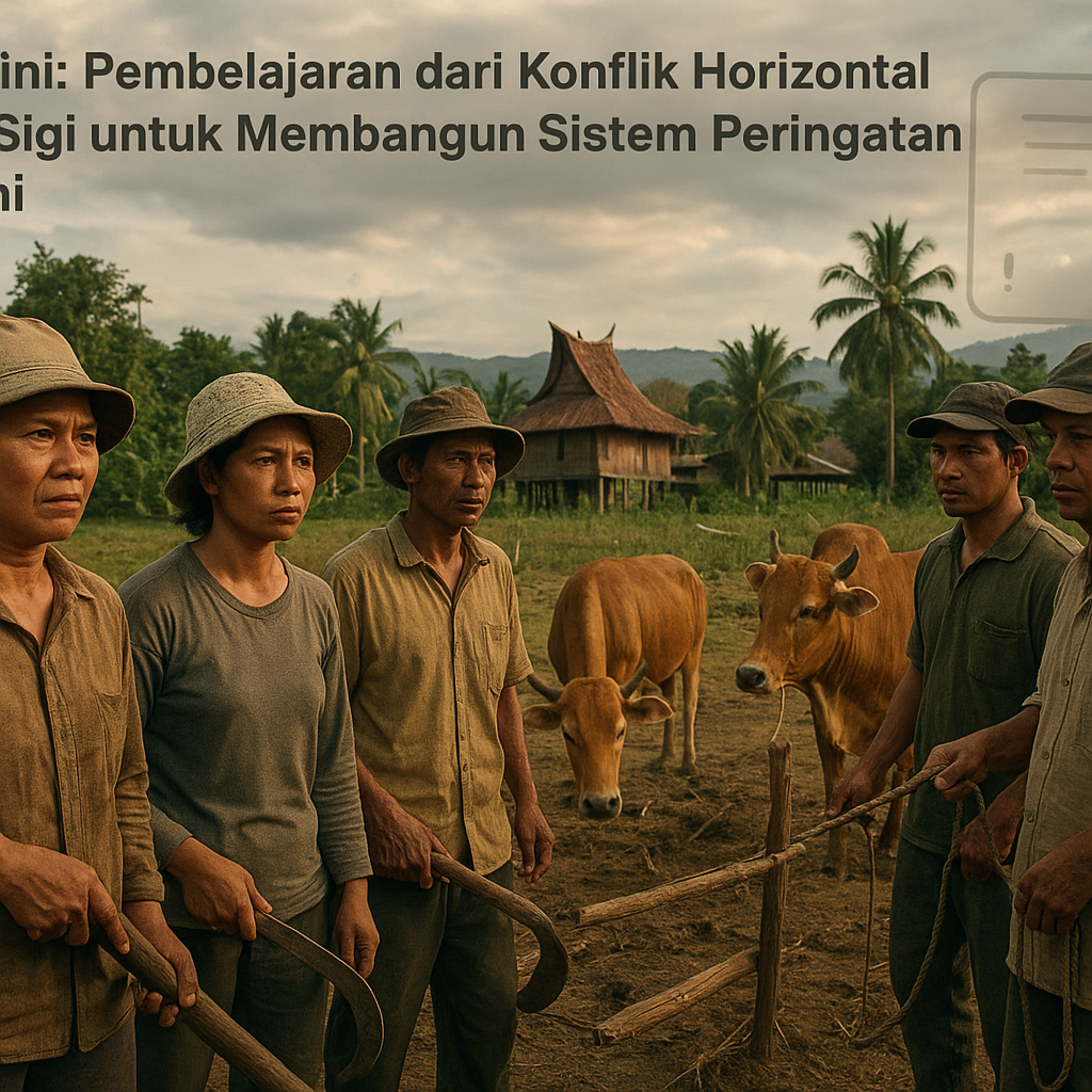 Opini: Pembelajaran dari Konflik Horizontal di Sigi untuk Membangun Sistem Peringatan Dini