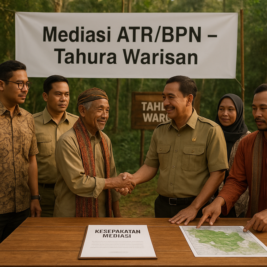 Sengketa Lahan Konservasi di Tahura Warisan: Mediasi ATR/BPN Hasilkan Kesepakatan Multistakeholder