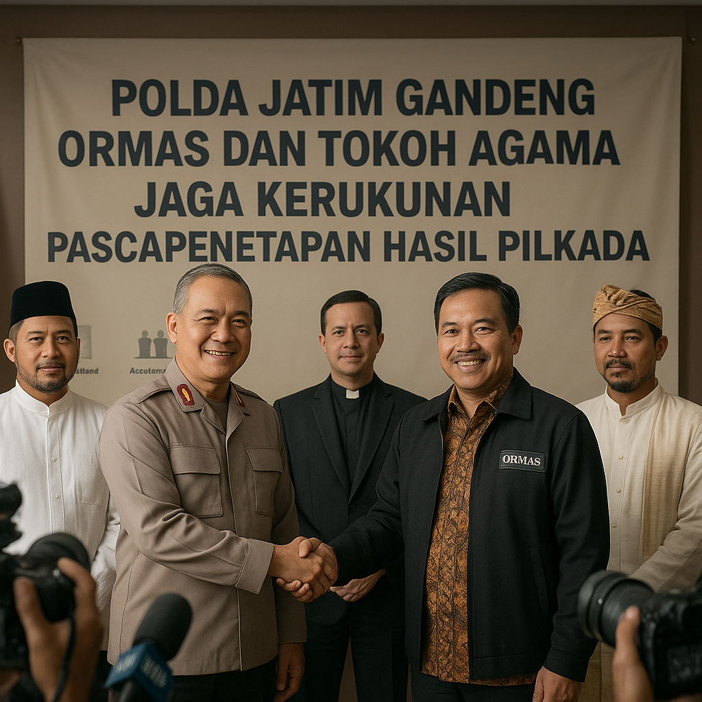 Polda Jatim Gandeng Ormas dan Tokoh Agama Jaga Kerukunan Pascapenetapan Hasil Pilkada