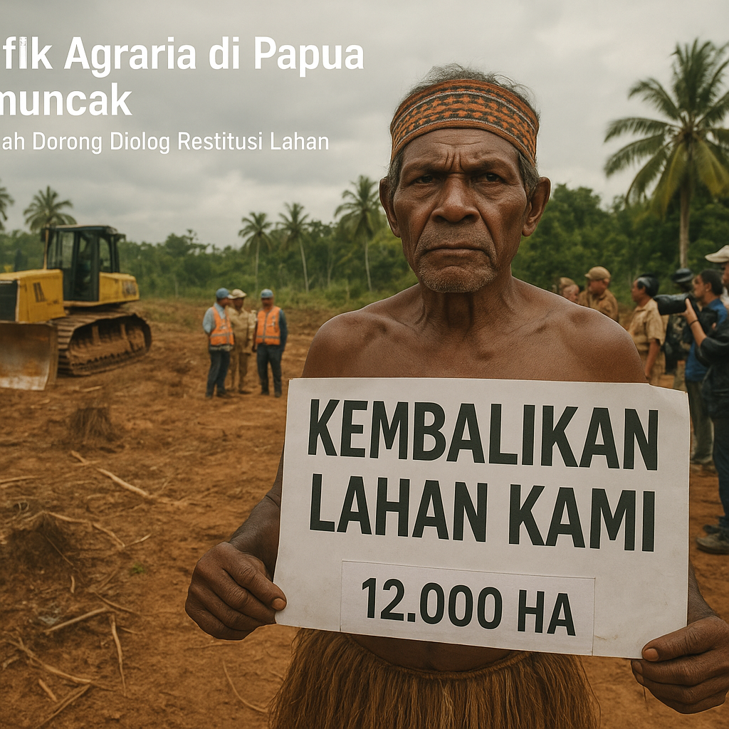 Konflik Agraria di Papua Memuncak, Pemerintah Dorong Dialog Restitusi Lahan