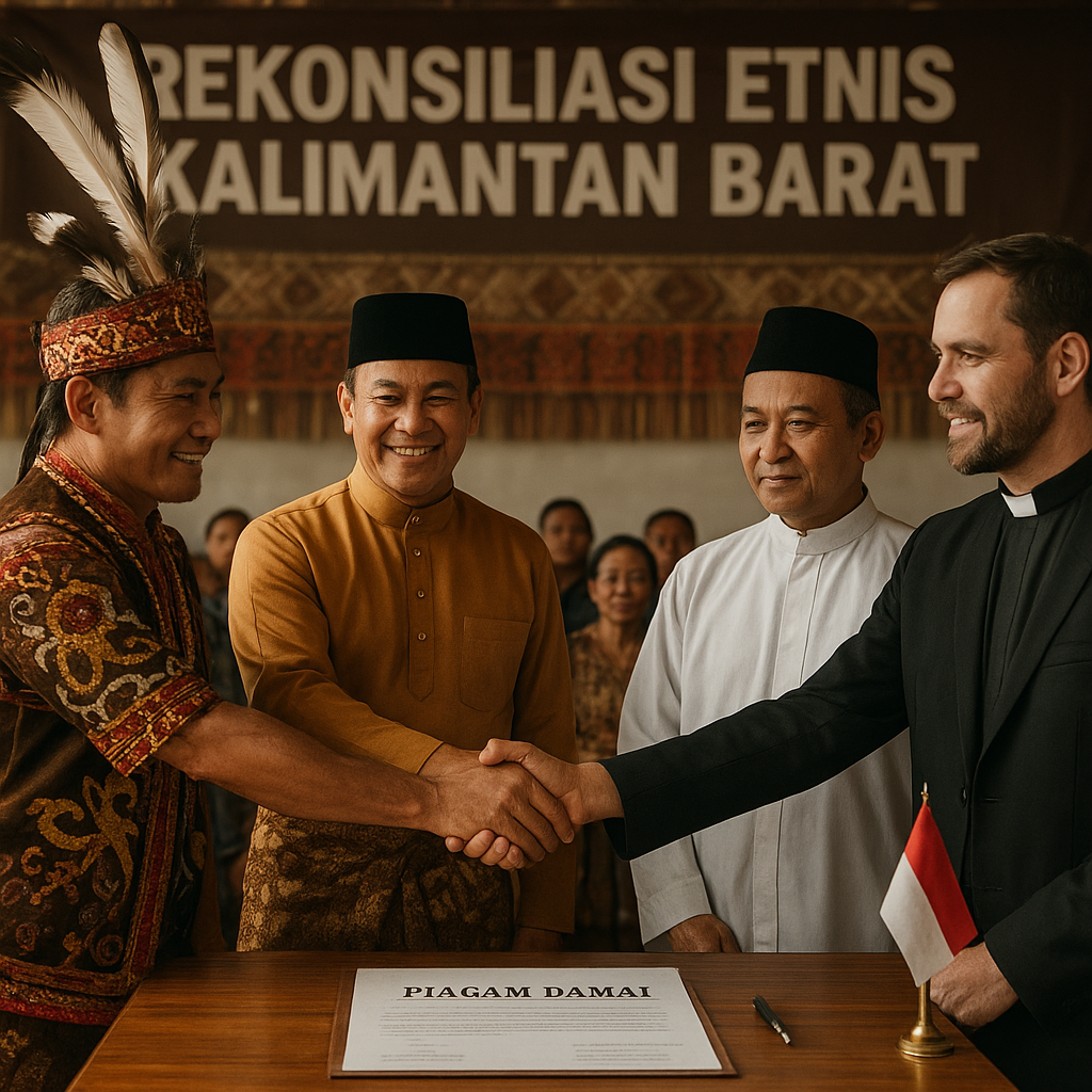 Rekonsiliasi Etnis di Kalimantan Barat: Forum Lintas Agama dan Adat Sepakati Piagam Damai
