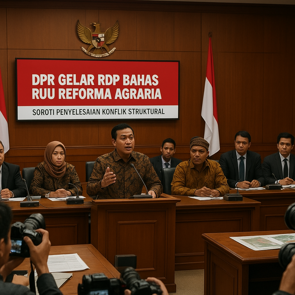 DPR Gelar RDP Bahas RUU Reforma Agraria, Soroti Penyelesaian Konflik Struktural
