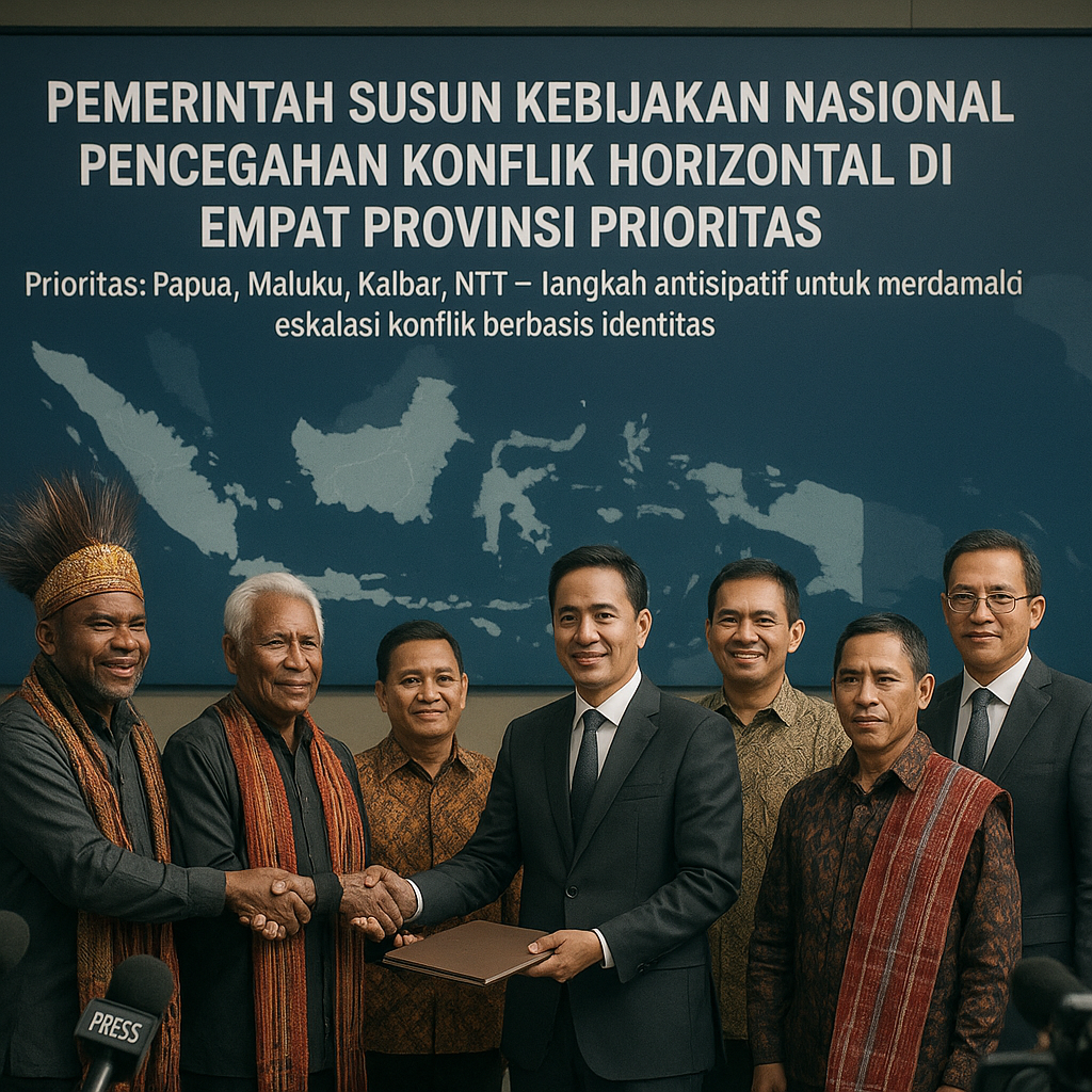 Pemerintah Susun Kebijakan Nasional Pencegahan Konflik Horizontal di Empat Provinsi Prioritas