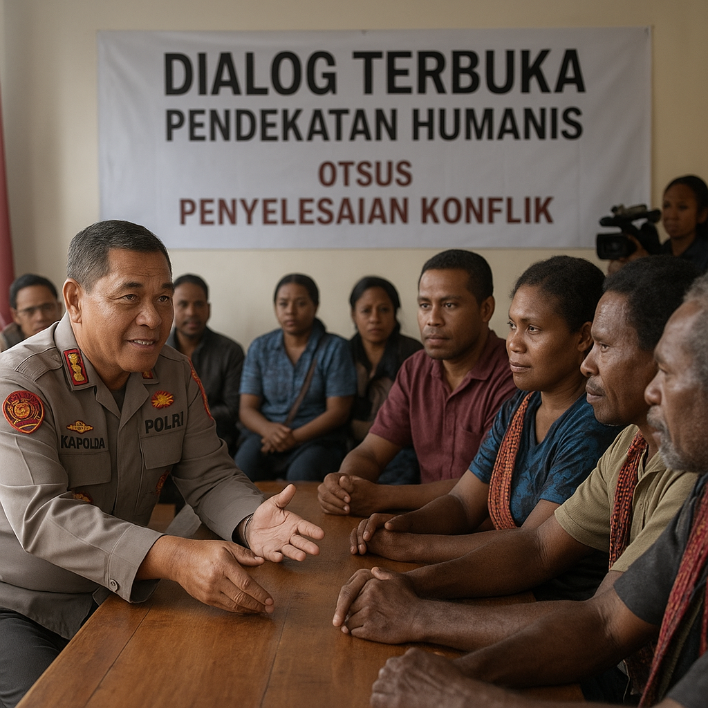 Kapolda Papua Tegaskan Pendekatan Humanis dalam Penyelesaian Konflik Otsus