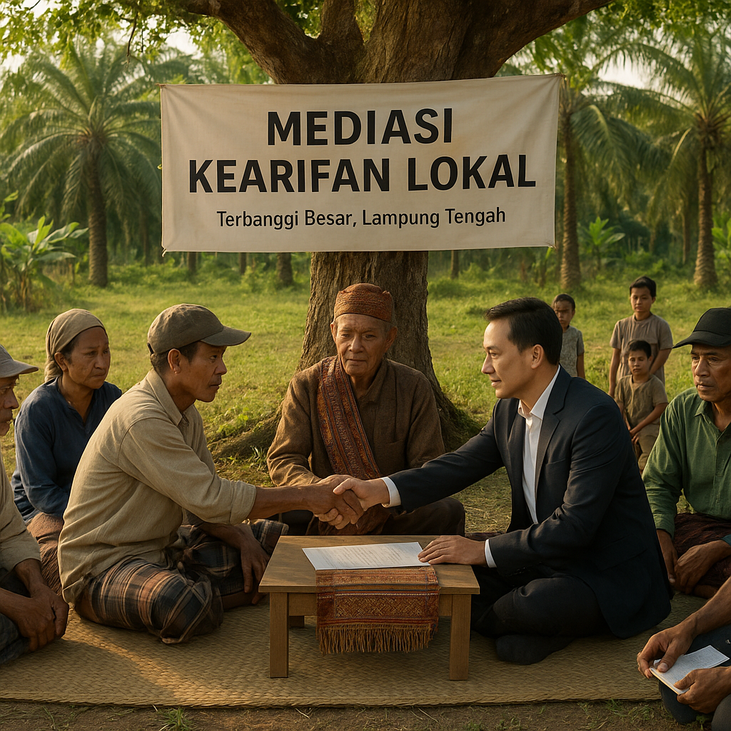 Konflik Lahan di Lampung Tengah Mereda Setelah Mediasi Berbasis Kearifan Lokal