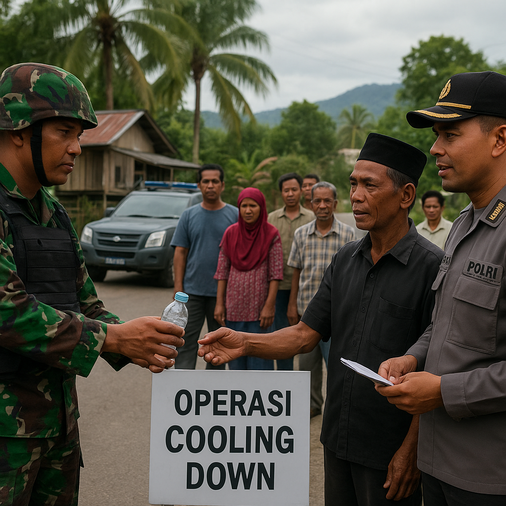 Polri dan TNI AD Gelar Operasi Cooling Down di Poso Cegah Konflik Antar Kampung