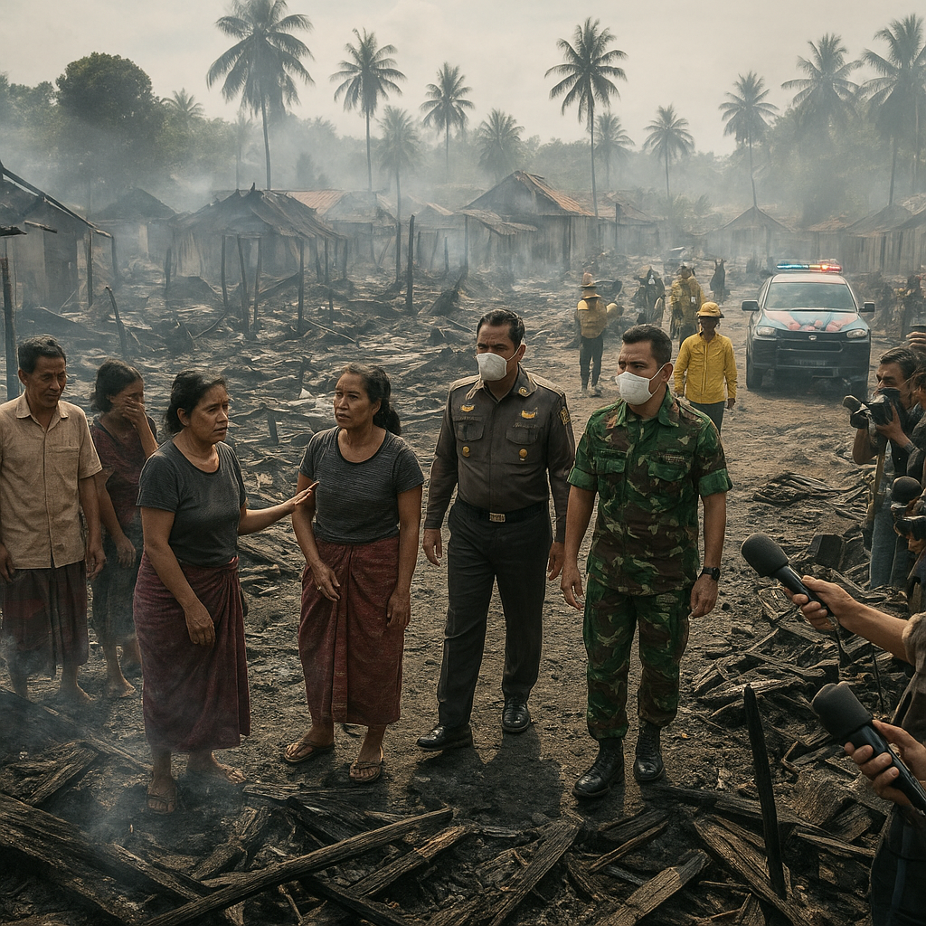 27 Rumah Hangus dalam Bentrok Antar Desa di Maluku, Pimpinan TNI-Polri Turun Langsung