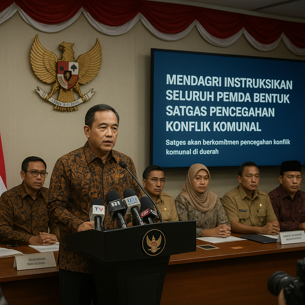 Mendagri Instruksikan Seluruh Pemda Bentuk Satgas Pencegahan Konflik Komunal