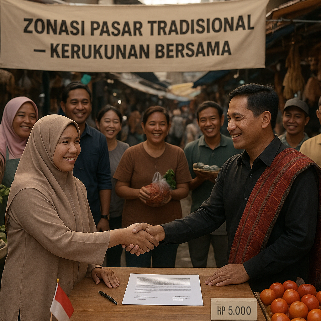 Warga Aceh dan Batak di Medan Sepakati Zonasi Pasar Tradisional untuk Redam Konflik