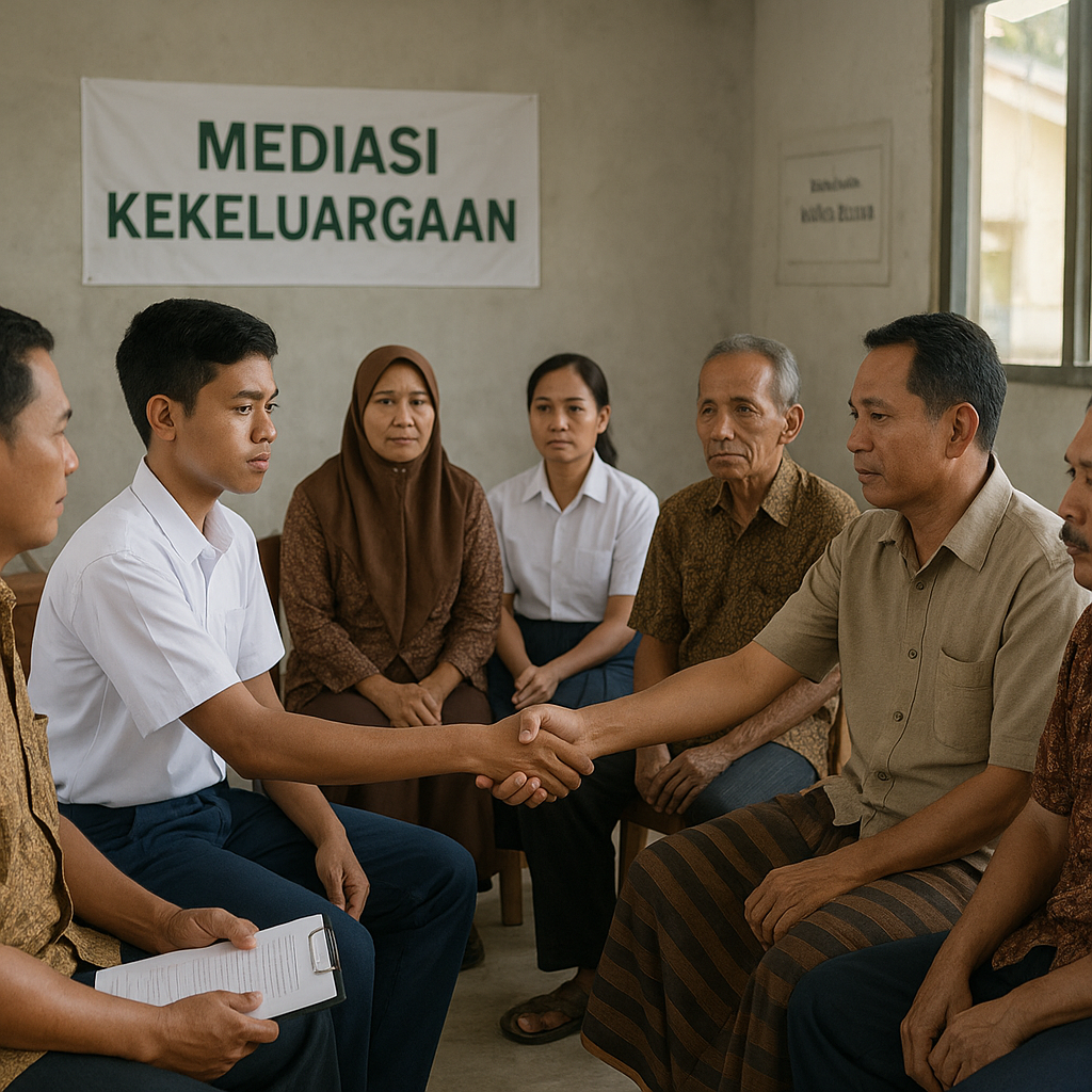 Pasca Tawuran Pelajar, Mediasi Kekeluargaan Dijalankan di Woha, Bima