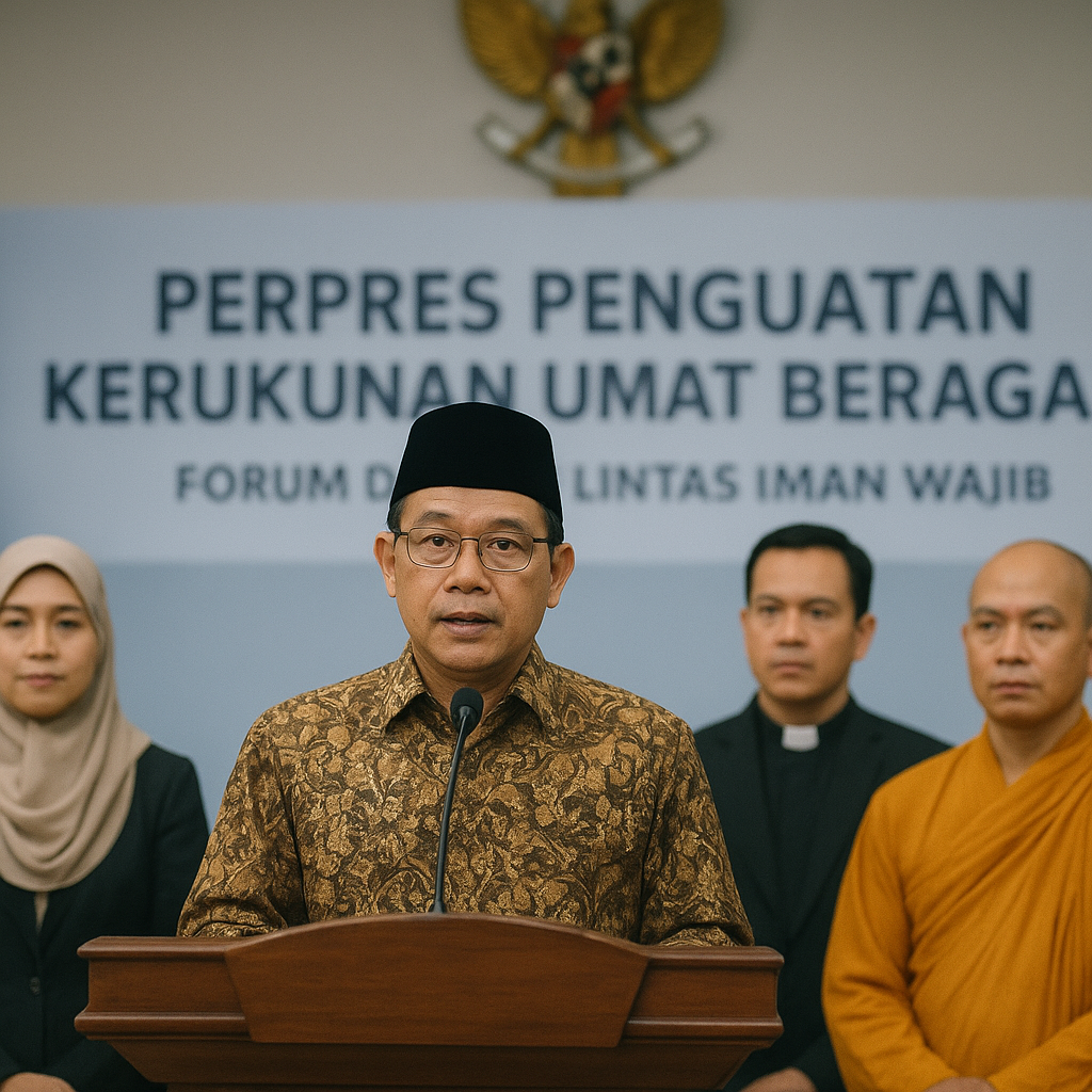 Menteri Agama Dorong Perpres Penguatan Kerukunan Umat Beragama