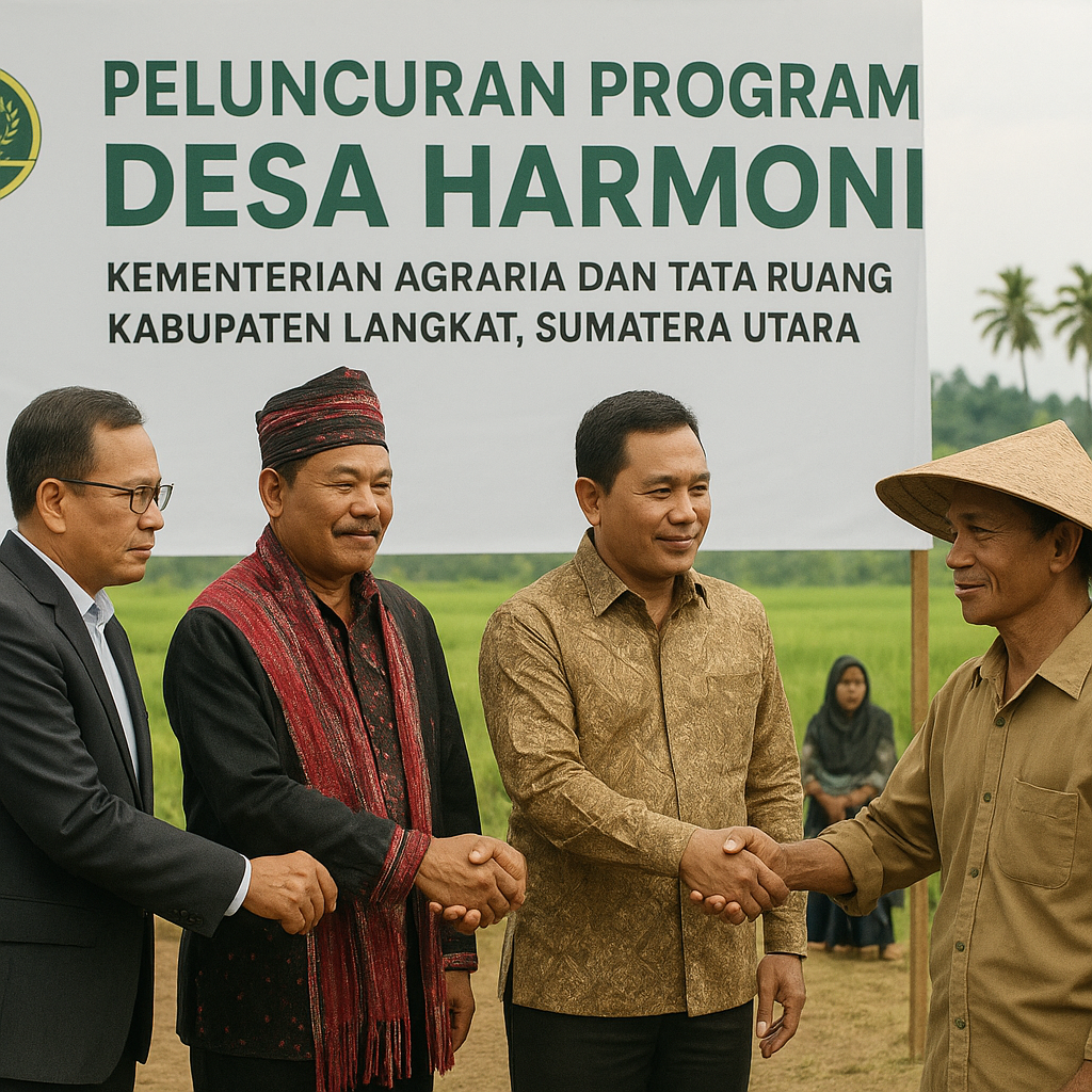 Pemerintah Luncurkan Program Desa Harmoni untuk Redam Konflik Agraria di Sumatera Utara