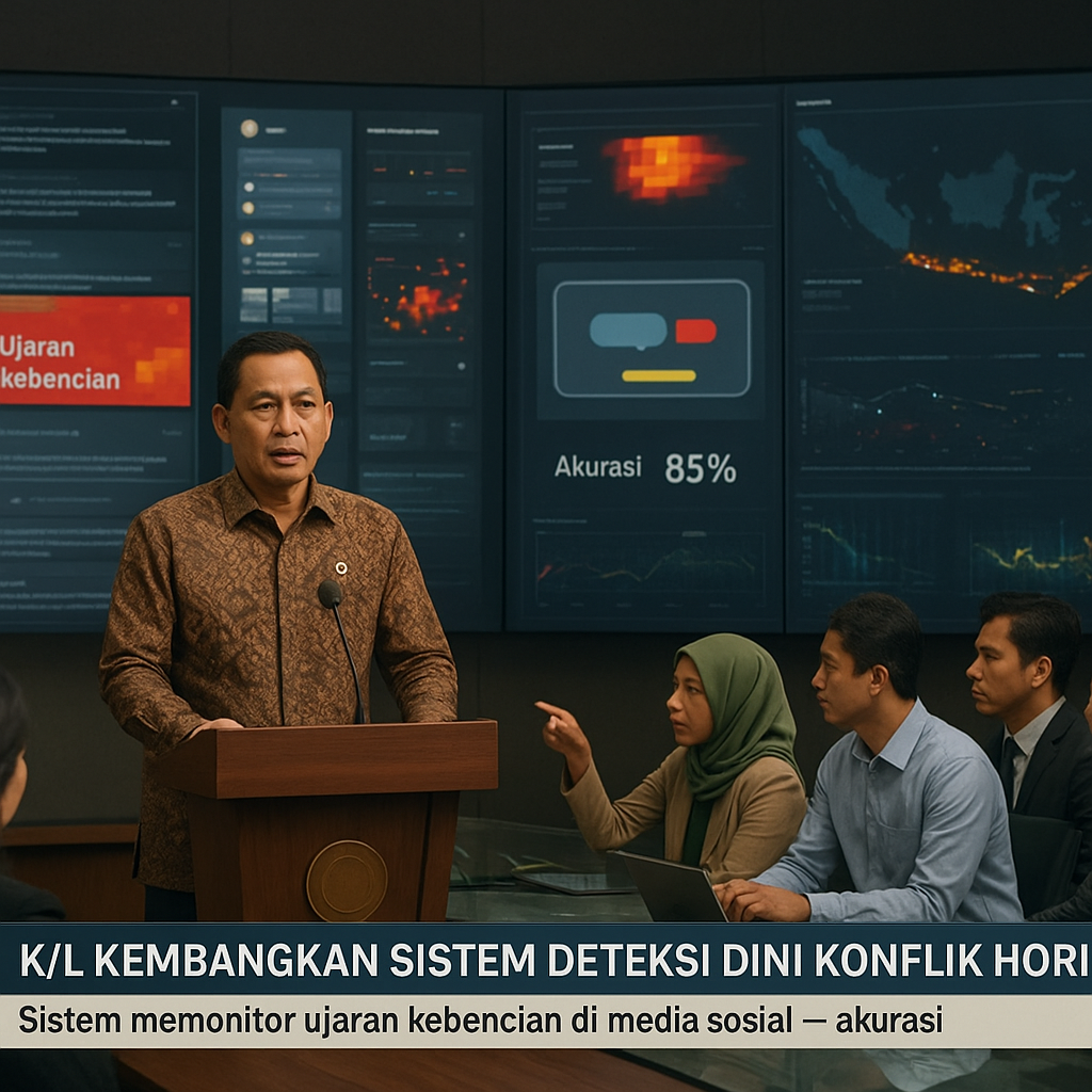 K/L Kembangkan Sistem Deteksi Dini Konflik Horizontal Berbasis AI