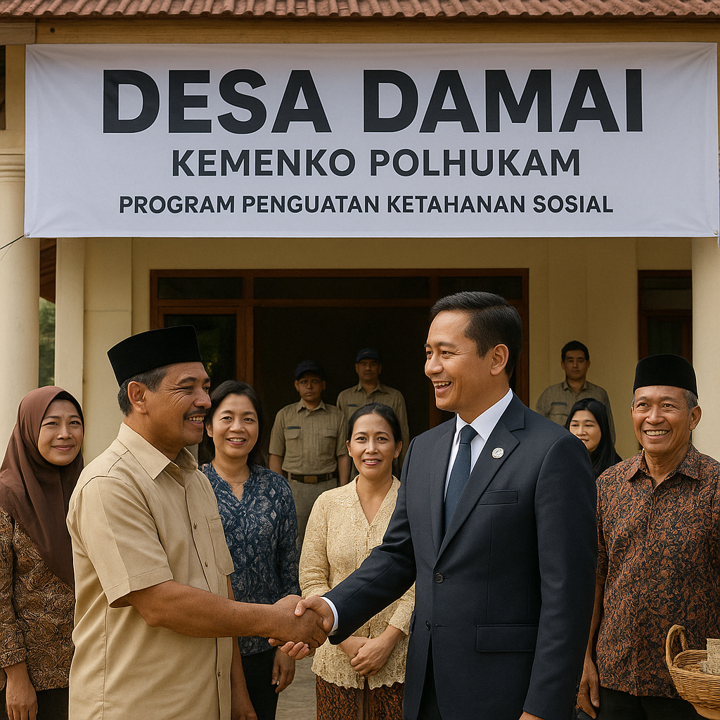 Kemenko Polhukam Luncurkan Program Desa Damai untuk Perkuat Ketahanan Sosial di 50 Wilayah Rawan