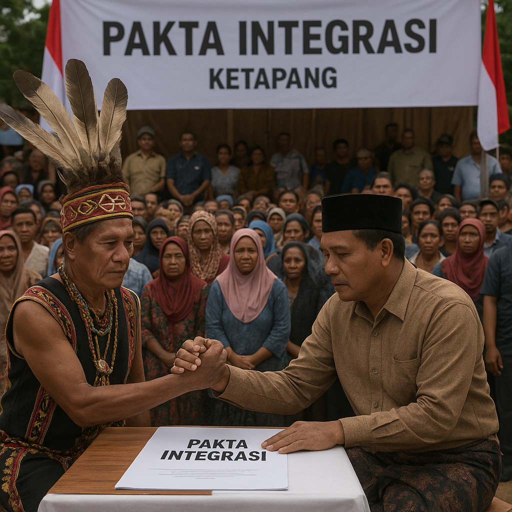 Ribuan Warga Dayak dan Madura Sepakati Pakta Integrasi di Ketapang Usai Bentrok Berdarah