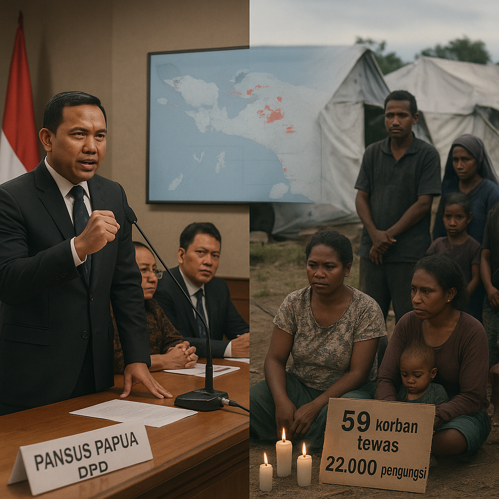 Pansus Papua DPD Desak Evaluasi Penanganan Konflik, Soroti 59 Korban Tewas