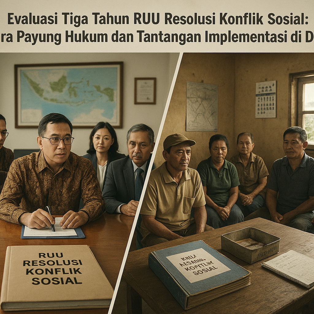Evaluasi Tiga Tahun RUU Resolusi Konflik Sosial: Antara Payung Hukum dan Tantangan Implementasi di Daerah