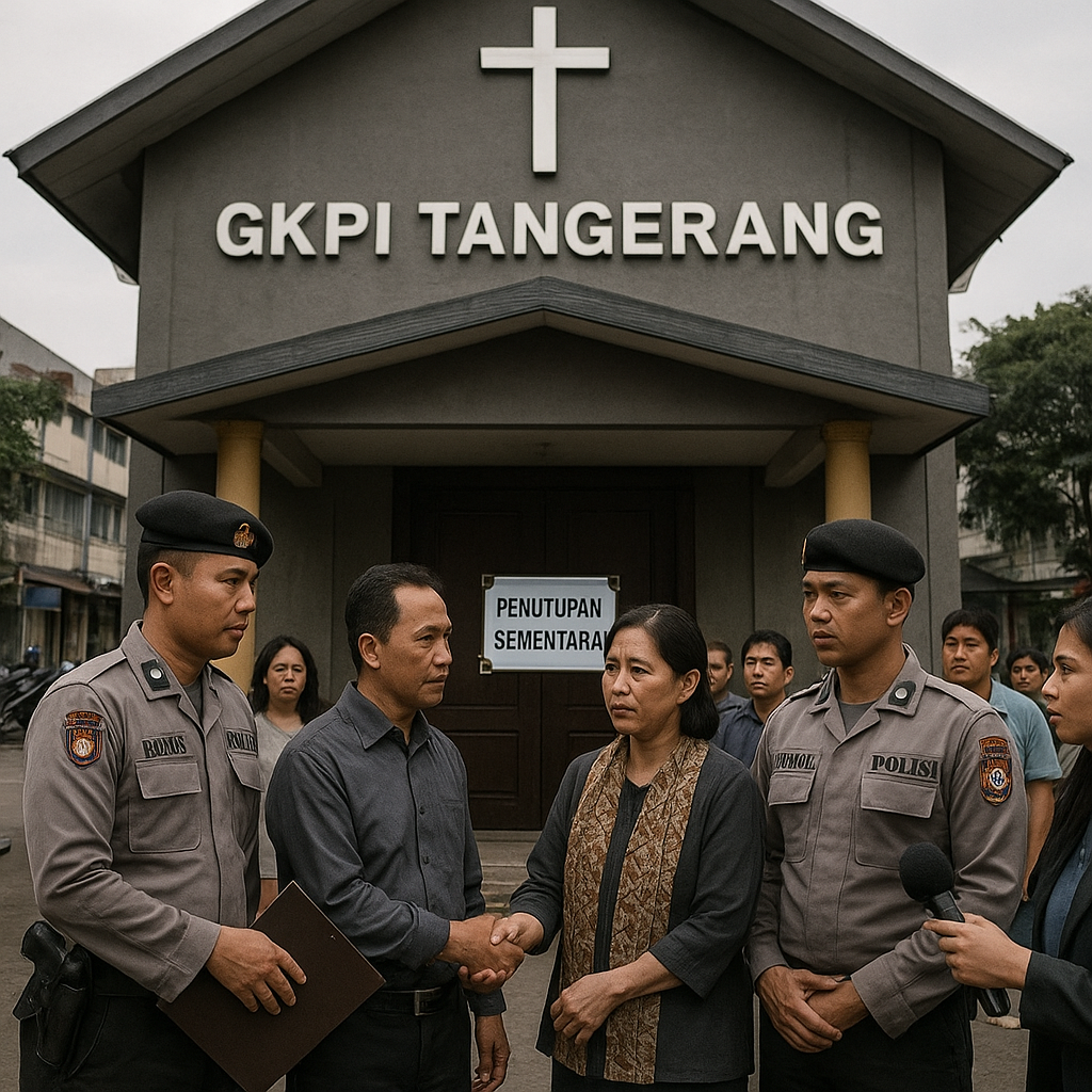 Situasi GKPI Tangerang: Mediasi Polisi dan Penutupan Sementara Tempat Ibadah