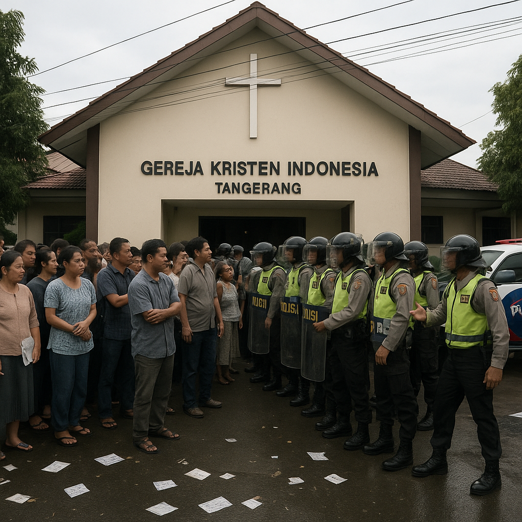 Viral Pembubaran Ibadah Gereja di Tangerang, Polisi Turun Tangan