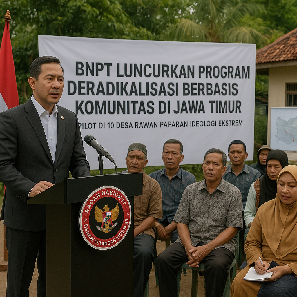 BNPT Luncurkan Program Deradikalisasi Berbasis Komunitas di Jawa Timur