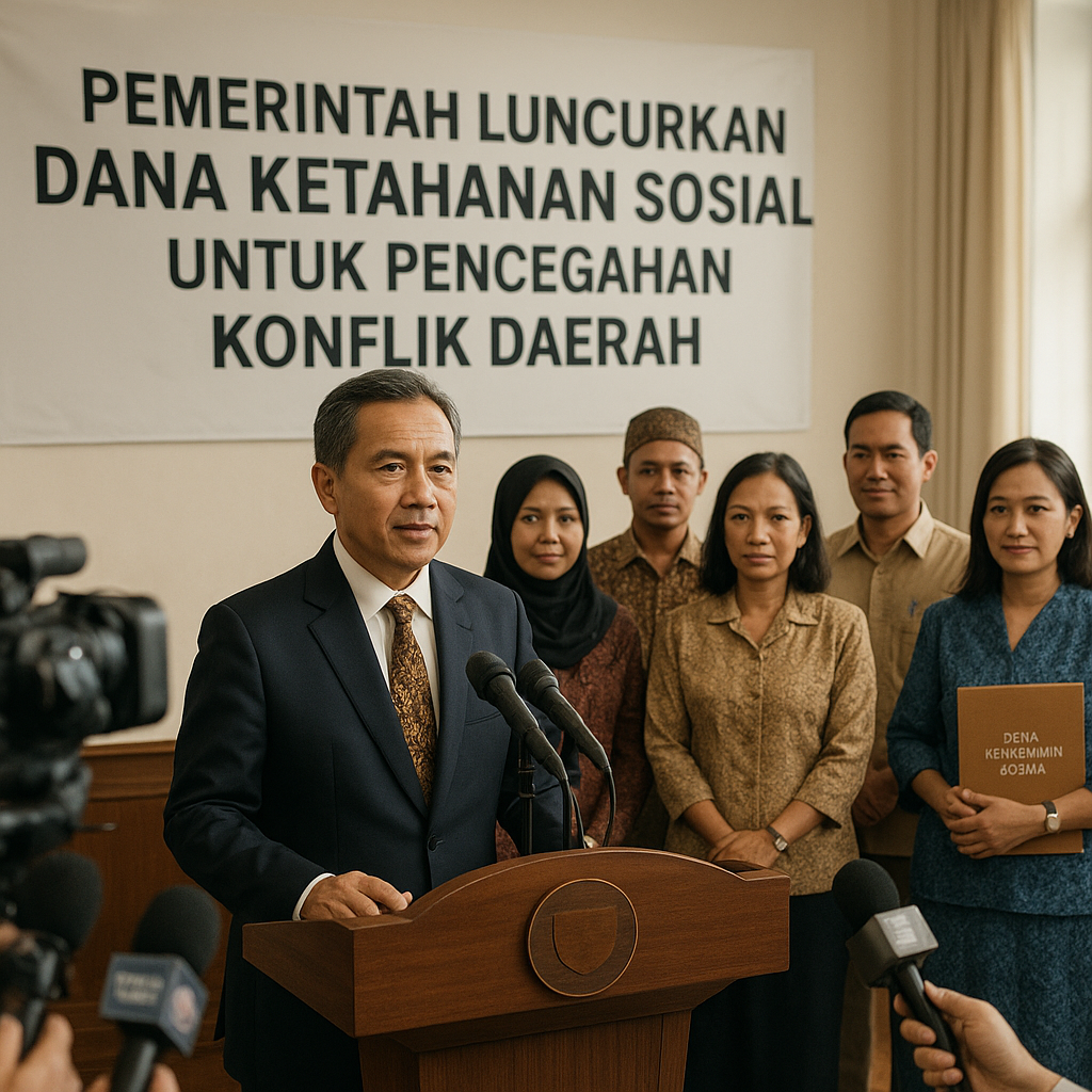 Pemerintah Luncurkan Dana Ketahanan Sosial untuk Pencegahan Konflik Daerah