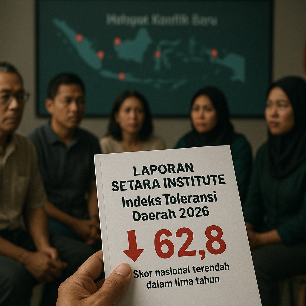 Laporan SETARA Institute: Indeks Toleransi Daerah di Indonesia Menurun, Hotspot Konflik Baru Muncul