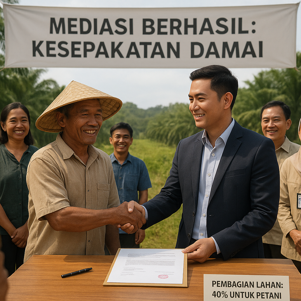 Mediasi Berhasil: Kesepakatan Damai Antara Kelompok Petani dan Perusahaan di Lampung