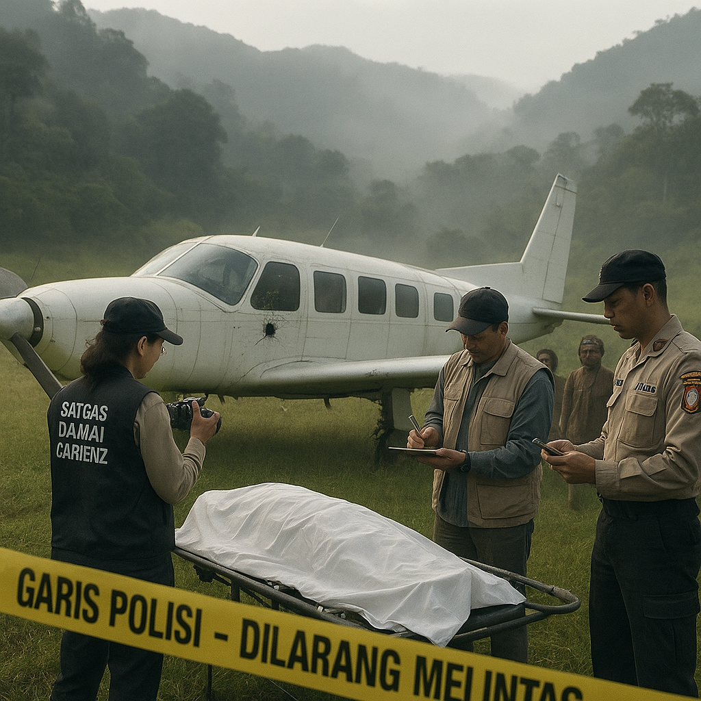 Pilot Amerika Tewas Ditembak di Papua, Satgas Damai Cartenz Dalami Motif dan Jaringan Kelompok Bersenjata