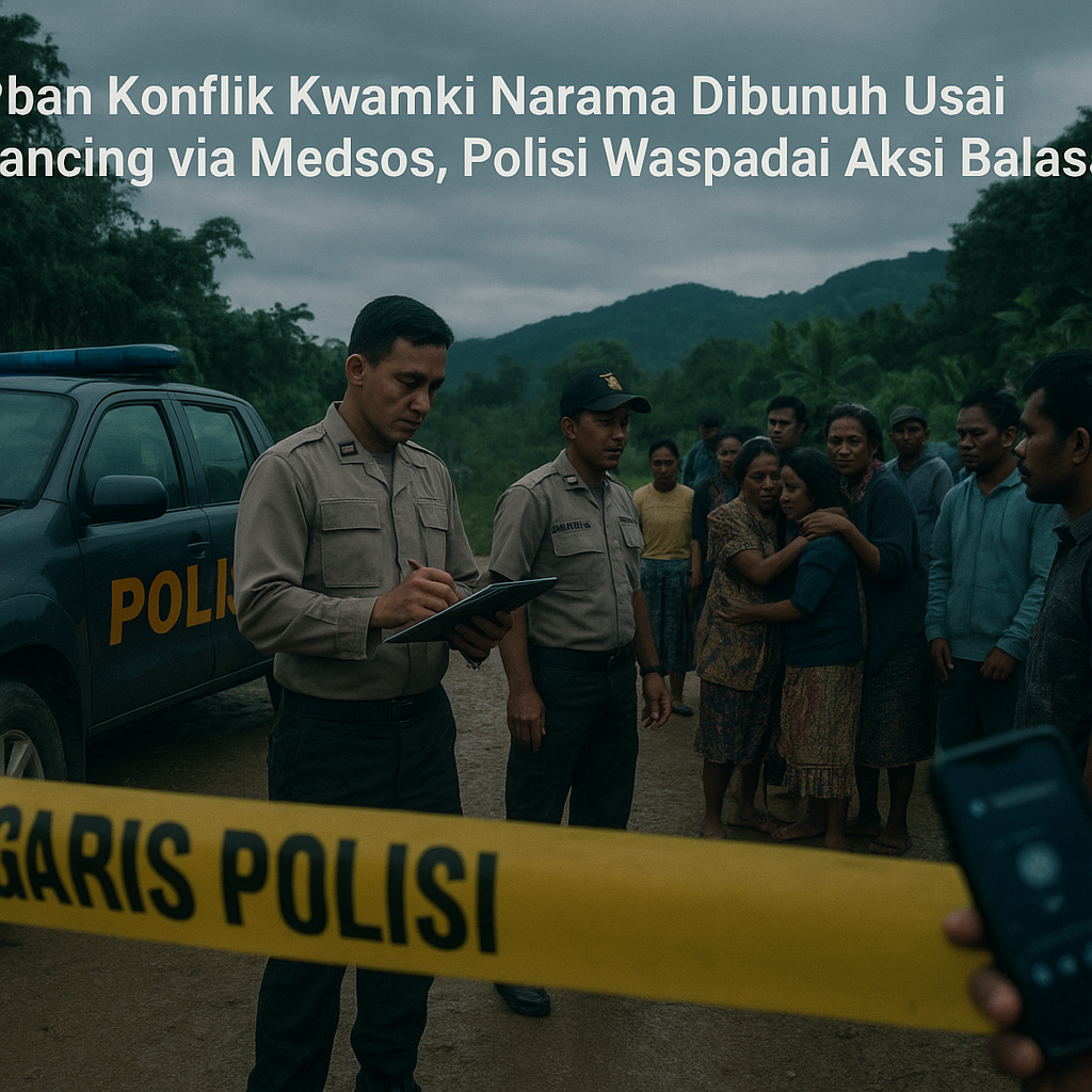 Korban Konflik Kwamki Narama Dibunuh Usai Dipancing via Medsos, Polisi Waspadai Aksi Balasan
