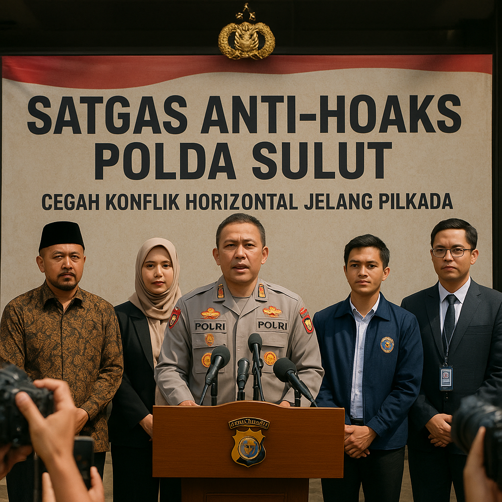 Polda Sulawesi Utara Bentuk Satgas Anti-Hoaks untuk Cegah Konflik Horizontal Jelang Pilkada