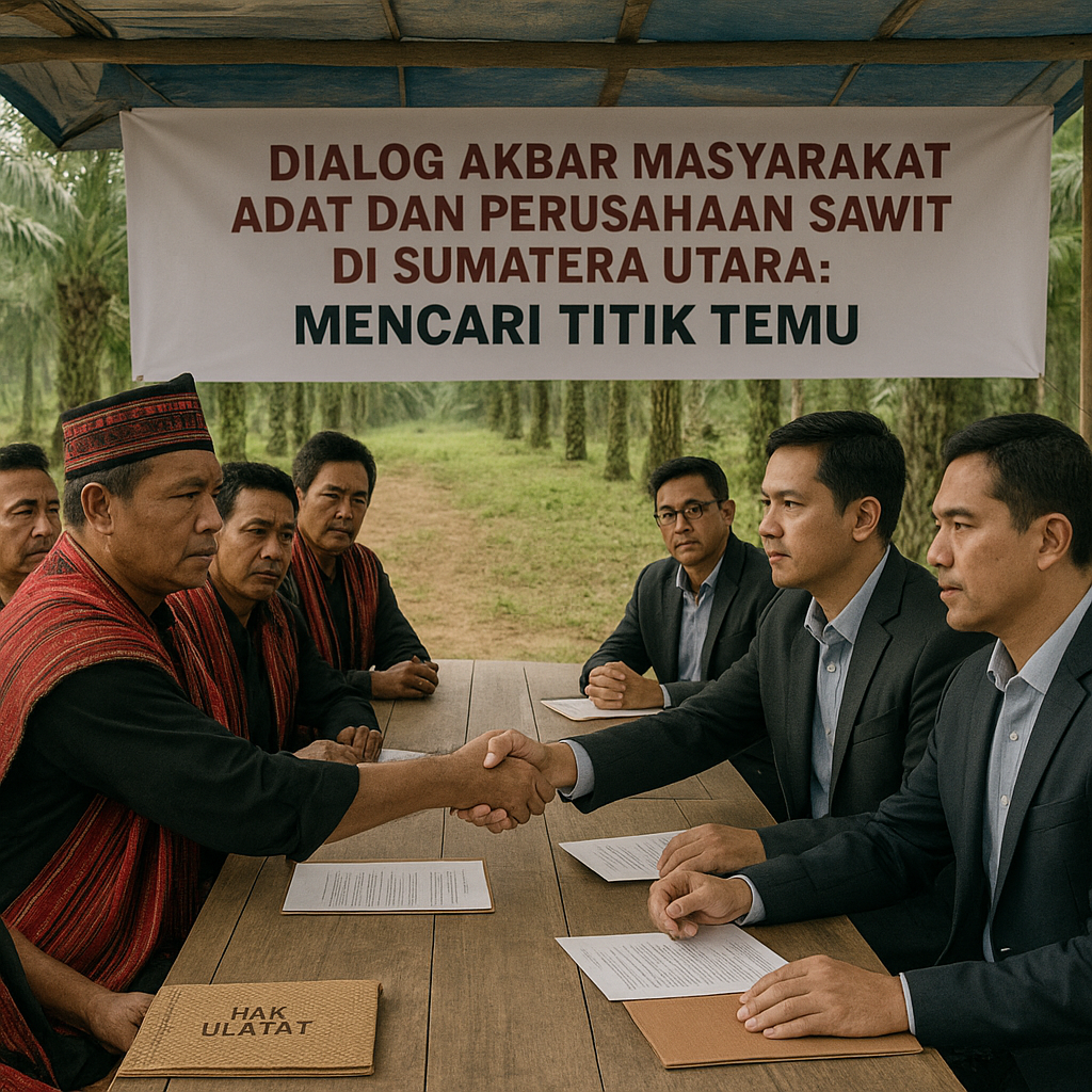 Dialog Akbar Masyarakat Adat dan Perusahaan Sawit di Sumatera Utara: Mencari Titik Temu