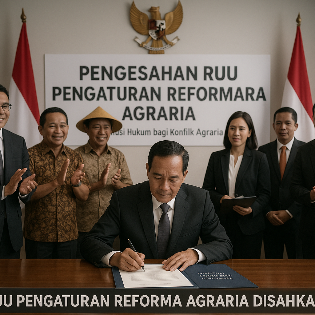 RUU Pengaturan Reforma Agraria Disahkan: Solusi Hukum bagi Konflik Agraria yang Terjebak Wewenang Sektoral